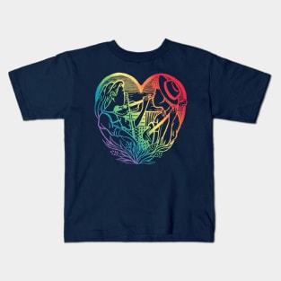 Earful Artful Heart-full Full Color Kids T-Shirt